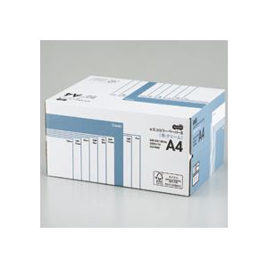 （まとめ） TANOSEE αエコカラーペーパーII A4 クリーム 業務用パック 1箱（5000枚：500枚×10冊） 【×10セット】