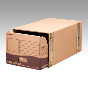 （まとめ） ゼネラル イージーキャビネット 段ボール製・補強材：鉄製 強化型 ECK-001 1個入 【×2セッ..