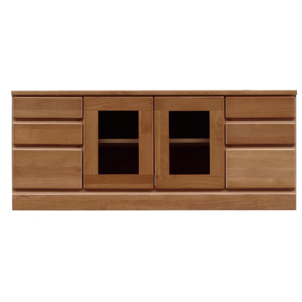 テレビ台 テレビボード 3段 幅120cm ブラウン 木製 扉収納付き 日本製 国産 ローボード テレビラック T..