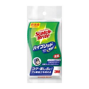 （まとめ） 住友スリーエム スコッチ・ブライト(TM) ハイブリッド貼りあわせスポンジ（グリーン） HB-21KG-H 1個入 【×10セット】