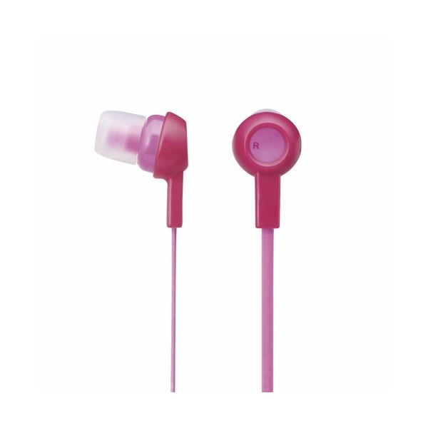 (まとめ)エレコム ステレオヘッドホン(耳栓タイプ) EHP-C3520PND【×5セット】