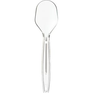 (まとめ) サンナップ 試食用 ミニスプーン 100mm 個包装 MS100P-CL 1パック(100本) 【×20セット】