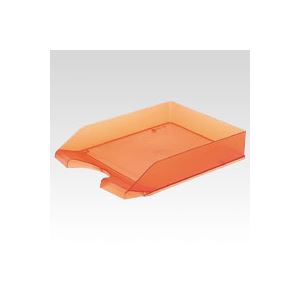 （まとめ） クルーズ レタートレー スケルトンタイプ LT-500OR オレンジ 1個入 【×10セット】(3)