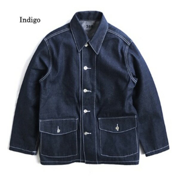 ■サイズ・色違い・関連商品■36（S） インディゴ■38（M） インディゴ■40（L） インディゴ[当ページ]■42（XL） インディゴ関連商品の検索結果一覧はこちら■商品内容アメリカ軍が1940年代に採用したデニムジャケットのレプリカです。旧型のワーキングデニムジャケットは、M1918のブラウンデニムからブルーデニムに変更されただけのプルオーバースタイルでしたが、ポケットの構造上の問題で中の物が落ちたり、引っ掛けて破損することが多く、兵士には不評でした。 1940年にプルオーバースタイルを廃止し、カバーオールスタイルのワーキングデニムを採用しました。 使い勝手も良くなり兵士の評判も悪くありませんでしたがわずか1年後にはオリーブグリーンのヘリンボーンツイルが採用され、シャツジャケットスタイルに変更にされました。プルオーバースタイルの物と異なり生産も短期間でしたが、廃止された後も在庫のある限り支給され、戦闘任務を除き様々な任務で終戦まで使用されました。インデゴタイプとワンウォッシュタイプを用意しました。リベットボタンのアメリカ軍U.S.ARMYの刻印も忠実に再現しました。■商品スペック○品名：アメリカ軍40'デニムワークユニフォームジャケット復刻判○型番：JJ140YN○材質：綿100%○カラー：インディゴ○生産国：中国○サイズ：《36（S）サイズ》 着丈/約68cm 肩幅/約43cm 身幅/約55cm 袖丈/約60cm《38（M）サイズ》 着丈/約70cm 肩幅/約45cm 身幅/約57cm 袖丈/約61cm《40（L）サイズ》 着丈/約73cm 肩幅/約48cm 身幅/約60cm 袖丈/約62cm※適応サイズではございません。目安となる実寸サイズとなります。○スペック：リベットボタン5個 外ポケット2個○特記事項：ビンテージ風ムードを出す為、色落ち加工は施しておりません。洗濯は単独でおこなって下さいサイズ違いによる返品・交換はお受け出来ません。予めご了承下さい。弱洗濯機40度 塩素系洗剤不可 アイロン不可 ドライ乾燥不可■送料・配送についての注意事項●本商品の出荷目安は【2 - 8営業日　※土日・祝除く】となります。●お取り寄せ商品のため、稀にご注文入れ違い等により欠品・遅延となる場合がございます。●本商品は仕入元より配送となるため、沖縄・離島への配送はできません。