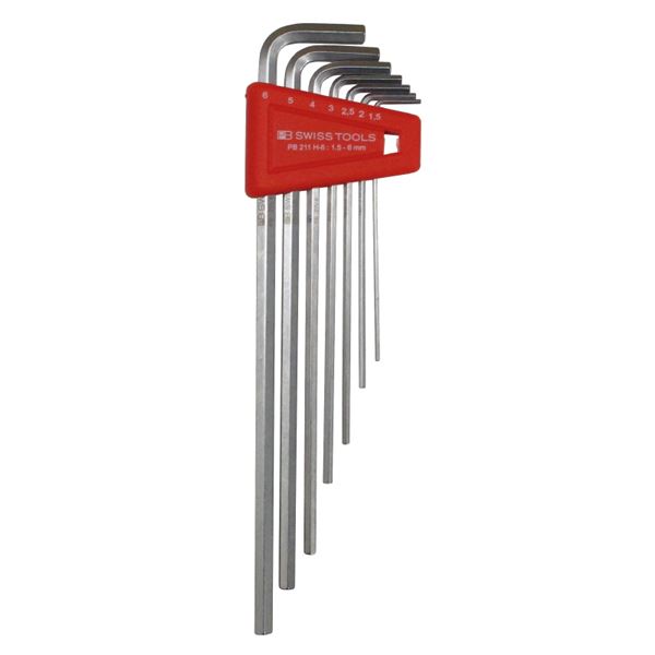 PB SWISS TOOLS 211H-6 ホルダー付 六角棒レンチ セット ロング パックナシ 工具 ツール DIY 作業工具 ..