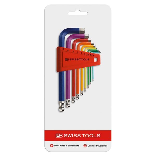 PB SWISS TOOLS 212H-10RBCN ボール付 レインボーレンチ セット 工具 ツール DIY 作業工具 道具 レンチ