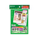 (まとめ) サンワサプライ カラーレーザー用フォト光沢はがき LBP-HK25KN 【×10セット】