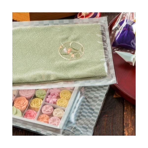 明和産商 バリアー性 和柄印刷三方袋 BX-1217H 矢絣 120×170mm 009-390 1箱(4000枚)