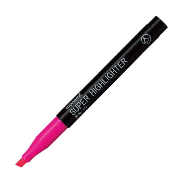 (まとめ) モナミ 蛍光ペン SUPERHIGHLIGHTER 桃 18402 1本 【×300セット】