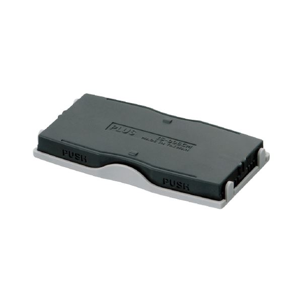 (まとめ）プラス 個人情報保護スタンプ早撃ちケシポン ワイド 専用インクカートリッジ IS-006CM 1セッ..