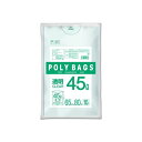 (まとめ) オルディ ポリバッグ ビジネス 45L 0.03mm 透明 10枚入 【×30セット】
