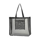 TANOSEE メッシュバッグB4ワイド 黒 1パック(10枚)