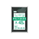 (まとめ) オルディ ポリバッグ ビジネス 45L 0.03mm 黒 10枚 【×30セット】