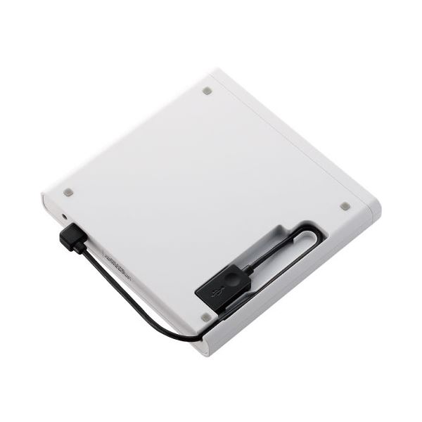 ロジテック USB2.0ポータブルDVD編集再生書込ソフト付き ホワイト LDR-PMJ8U2VWH 1台