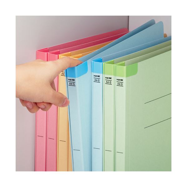 （まとめ）コクヨフラットファイルK2(背補強タイプ) A4タテ 青 K2フ-BR10BX101セット(30冊:10冊×3パック) 【×3セット】