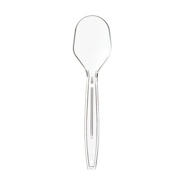 (まとめ) サンナップ 試食用 ミニスプーン 100mm 個包装 MS100P-CL 1パック(100本) 【×30セット】