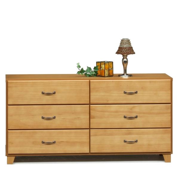 ローチェスト タンス 3段 幅117cm ナチュラル 日本製 木製 桐材 引出し収納 子供部屋 ベッドルーム 寝室 リビング 完成品(3)