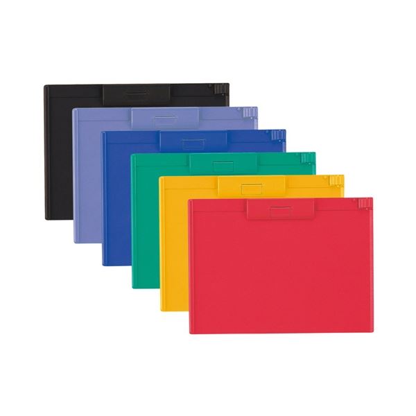 (まとめ) リヒトラブ クリップボード A4ヨコ 黄 A-987U-5 1枚 【×5セット】