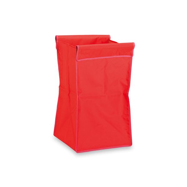 〔まとめ〕 本体別売 BM ダストカー 運搬カート用 替袋E 赤 ミニ ナイロン製×2セット ダストカート用 ..