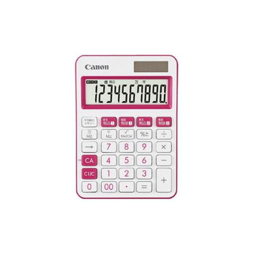 (まとめ)キヤノン ミニ卓上電卓 LS-105WUC-PK【×3セット】 (まとめ)キヤノン ミニ卓上電卓 LS-105WUC-PK【×3セット】