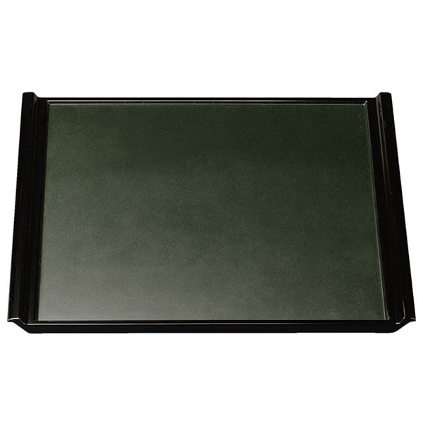 尺3 角フライト盆/トレー 【グリーンパール毘沙門天SL】 410×367×25mm 日本製 〔和食 レストラン 居酒屋 店舗〕【代引不可】