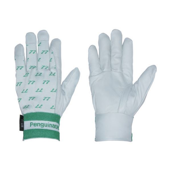 (まとめ) ペンギンエースジャパン 国産クレスト甲メリ・サイズプリント 白(LL) TH-549 1双 【×5セット】