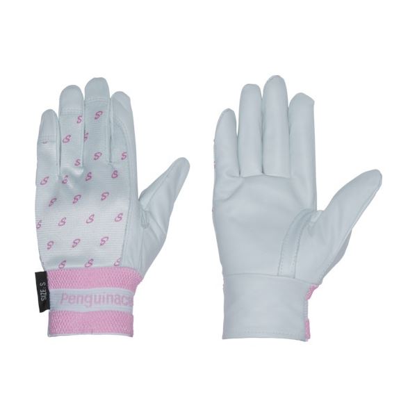 (まとめ) ペンギンエースジャパン 国産クレスト甲メリ・サイズプリント 白(S) TH-548 1双 【×5セット】