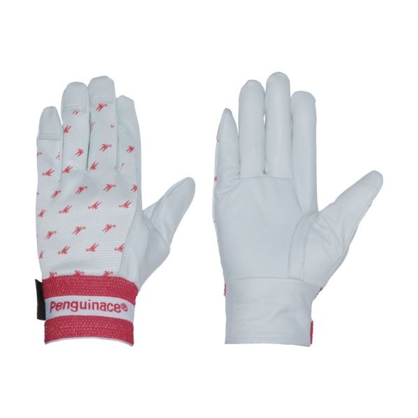 (まとめ) ペンギンエースジャパン 国産クレスト甲メリ・サイズプリント 白(M) TH-545 1双 【×5セット】