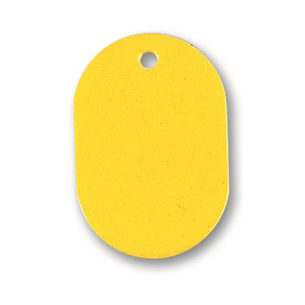 (まとめ) ソニック 番号札 小 無地 黄NF-751-Y 1セット（100個：10個×10パック） 【×10セット】