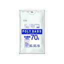 (まとめ) オルディ ポリバッグビジネス 70L 0.04mm 乳白半透明 10枚入 【×20セット】