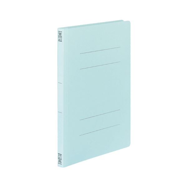 ■商品内容【ご注意事項】・この商品は下記内容×3セットでお届けします。●フラットファイルA4タテ、背幅18mmの青、100冊入です。●とじ具の押さえ板は再生ポリスチレン100%です。■商品スペックサイズ：A4タテ色：青寸法：W231×H307mm背幅：18mm表紙厚：約0.45mmとじ穴間隔：80mmとじ厚：15mm収容枚数：コピー用紙約150枚穴数：2穴材質：表紙:色板紙(古紙パルプ配合)、とじ具(押さえ板・スライドコマ):R-PS重量：65g備考：※表紙厚は、季節により変化する場合があります■送料・配送についての注意事項●本商品の出荷目安は【1 - 5営業日　※土日・祝除く】となります。●お取り寄せ商品のため、稀にご注文入れ違い等により欠品・遅延となる場合がございます。●本商品は仕入元より配送となるため、沖縄・離島への配送はできません。[ フ-V10B ]