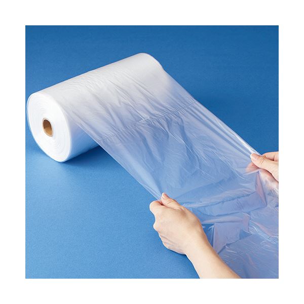 （まとめ）TANOSEE ロールタイプ規格袋 半透明 13号 ヨコ260×タテ380×厚み0.005mm 1本（3000枚） 【×5セット】