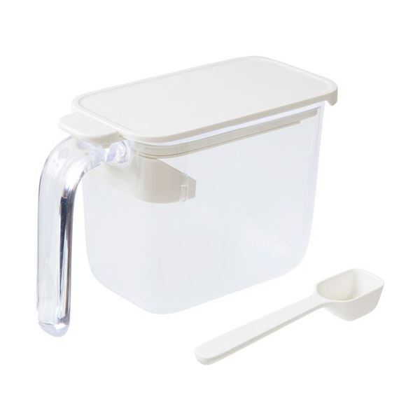 (まとめ) マーナ 調味料ポット ホワイト K736W 1個 【×5セット】