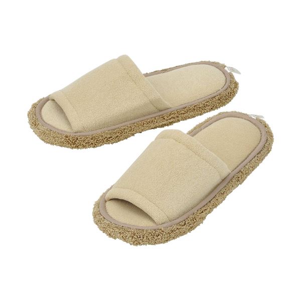 【激落ちくん】 おそうじスリッパNEO/モップスリッパ 【22〜25cm用 ベージュ 24個セット】 洗える 掃除..