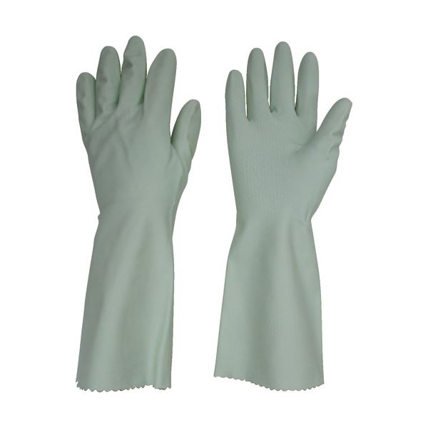 (まとめ) 東和コーポレーション ビニスター トワローブ フルール 中 あつ手 M グリーン 756-M 1双 【×30セット】