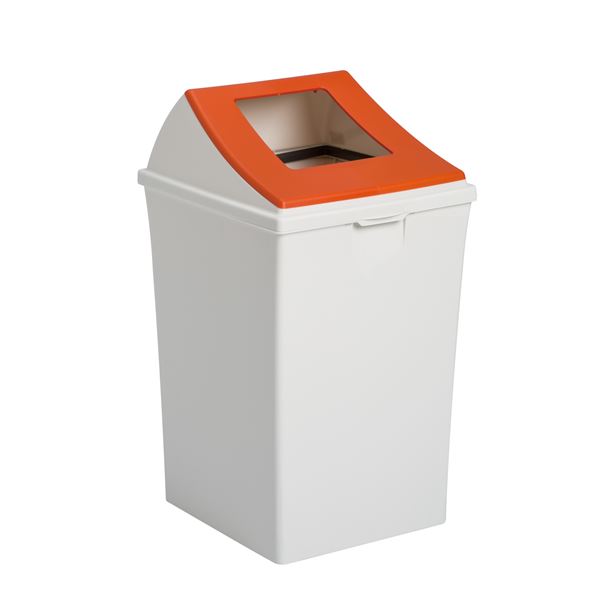 蓋 単品 ダストボックス ゴミ箱 #70 レッド 一般ゴミ用 オープン 分別シール入 本体別売 エコン インテリア雑貨 生活用品 [2]
