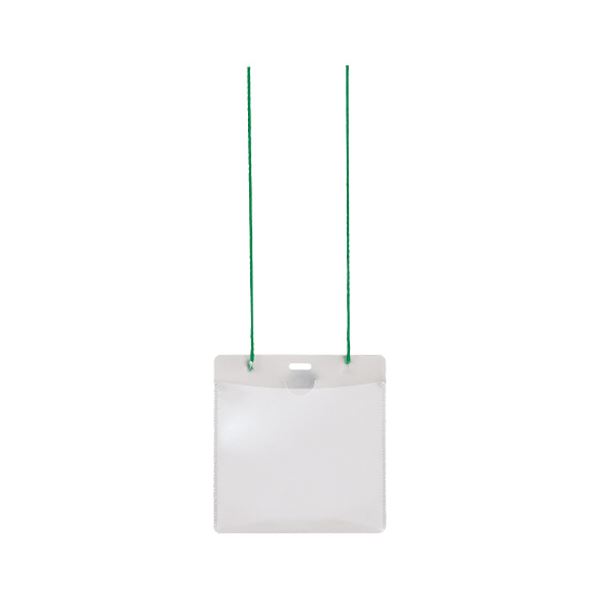 ■商品内容【ご注意事項】・この商品は下記内容×5セットでお届けします。危ない時にケースからひもが外れる安全機構付!!■商品スペックケースタイプ：ソフト色：グリーンケースサイズ：タテ120×ヨコ116mm適応カードサイズ：タテ100×ヨコ105mmひもサイズ：直径2mm×長さ約100cm中紙：なしカード挿入方向：タテ入れチャック：無長さ調節：不可安全パーツ：有材質：ケース:再生ポリプロピレン50%、ひも:PET重量：5g備考：※色:紐の色■送料・配送についての注意事項●本商品の出荷目安は【1 - 5営業日　※土日・祝除く】となります。●お取り寄せ商品のため、稀にご注文入れ違い等により欠品・遅延となる場合がございます。●本商品は仕入元より配送となるため、沖縄・離島への配送はできません。[ CT-E1グリ-ン ]
