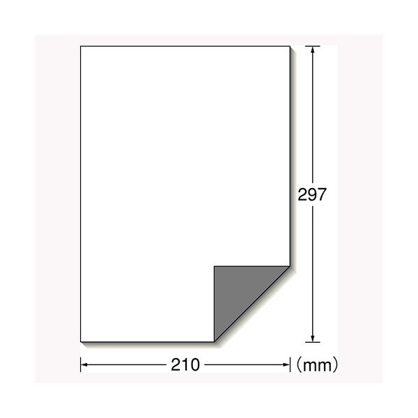 alineのエーワン ラベルシール プリンタ兼用 白修正 1面 50枚入 下地がかくせて透かしても読めない修正タイプ｜アングル2