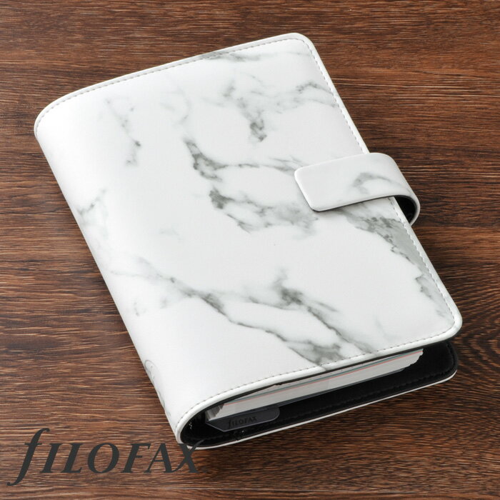 ファイロファックス システム手帳 Filofax アーキテクチャー Architexture マーブル Marble バイブルサイズ 聖書サイズ 6穴 リング径23mm 大理石柄 合皮 メンズ レディース 2024年ダイアリー付き 生産終了モデル