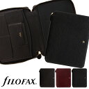 ファイロファックス 多機能フォルダー ノートカバー A5サイズ ジップ チェスター ライティングフォリオ Chester Zip Folio Black Filofax(3)