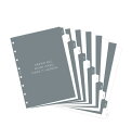 ファイロファックス 詰め替え可能ノートブック リフィル A5サイズ ミニマル 月間 仕切り Minimal