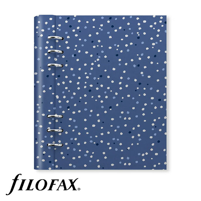 ファイロファックス システム手帳 クリップブック インディゴ A5サイズ Filofax Clipbook Indigo 合皮素材 デスクサイズ 6穴 リング径25mm