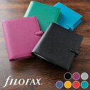 本革のシステム手帳 ファイロファックス システム手帳 A5サイズ フィンスバリー Finsbury Filofax デスクサイズ 6穴 リング径30mm 独自ソフトランブラーレザー 2トーンカラー仕上げ 牛革 本革 2024年ダイアリー付き メンズ レディース ベルトボタン留め式