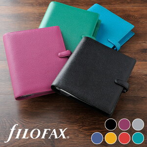 ファイロファックス システム手帳 A5サイズ フィンスバリー Finsbury Filofax デスクサイズ 6穴 リング径30mm 独自ソフトランブラーレザー 2トーンカラー仕上げ 牛革 本革 2023年ダイアリー付き メンズ レディース