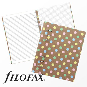 ファイロファックス システム手帳 Filofax クリップブック パターン Patterns A5サイズ パステルスポッツ 6穴 リング径25mm 合皮 アレンジ メンズ レディース 手帳 デスクサイズ Clipbook PastelSpots