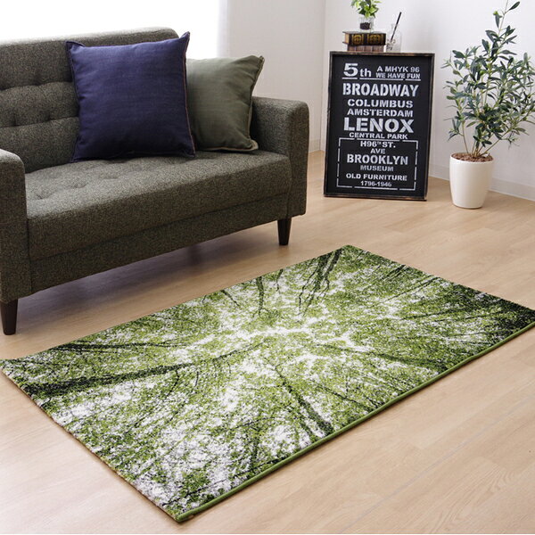 トルコ製 ウィルトン織カーペット『ハミン RUG』約80×140cm マルチ【代引不可】 [3]