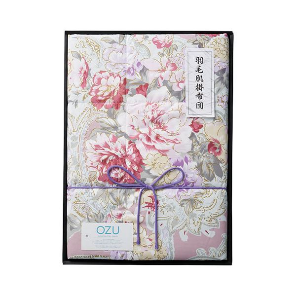 OZU 羽毛肌掛けふとん ピンク 22515907