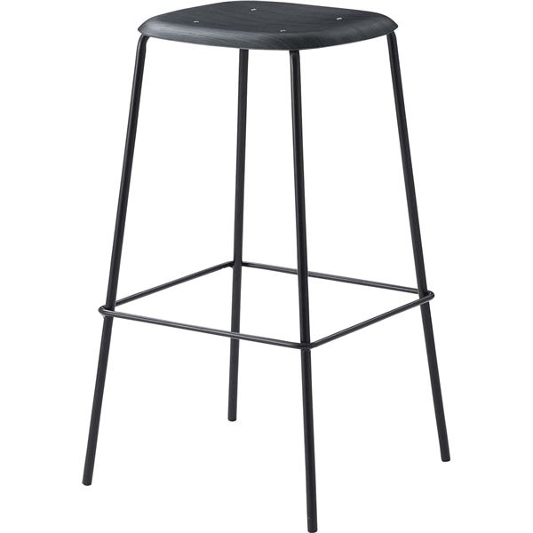 ハイスツール ブラック （約W43×D43×H74.5cm） 完成品