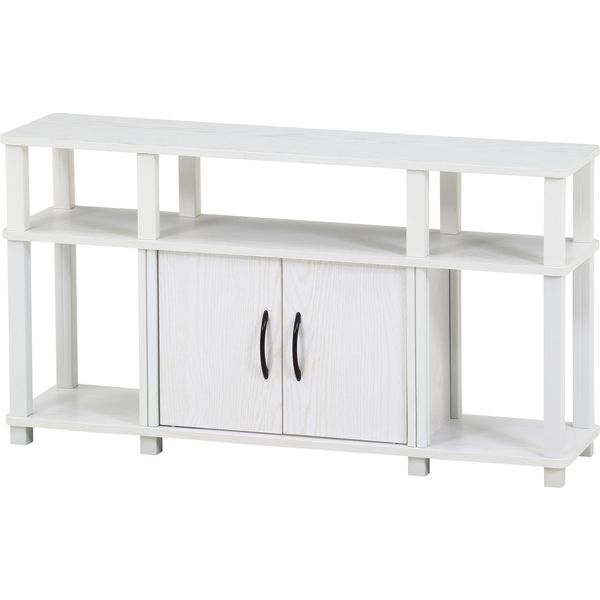 ハイTVラック オークホワイト 組立品【代引不可】