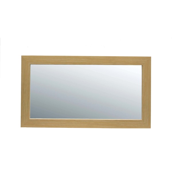 ワイド スタンドミラー 姿見 鏡 ナチュラル